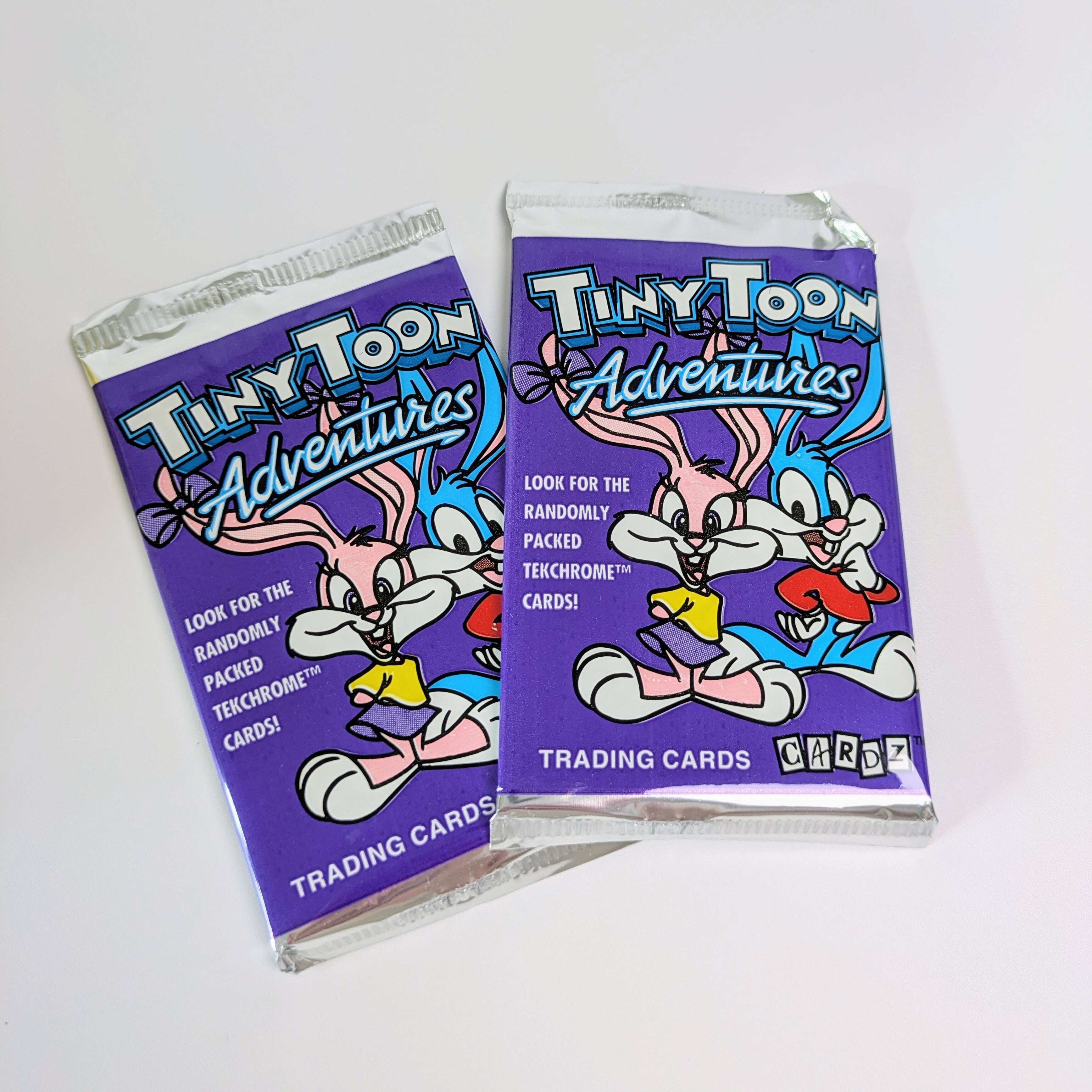 ☆送料無料！☆1994年製 CARDS【 Tiny Toon Adventures （ タイニートゥーンズ アドベンチャーズ） 】VINTAGE トレーディングカード単品 （1個=8CARDS）〚アメリカン雑貨 アメトイ〛