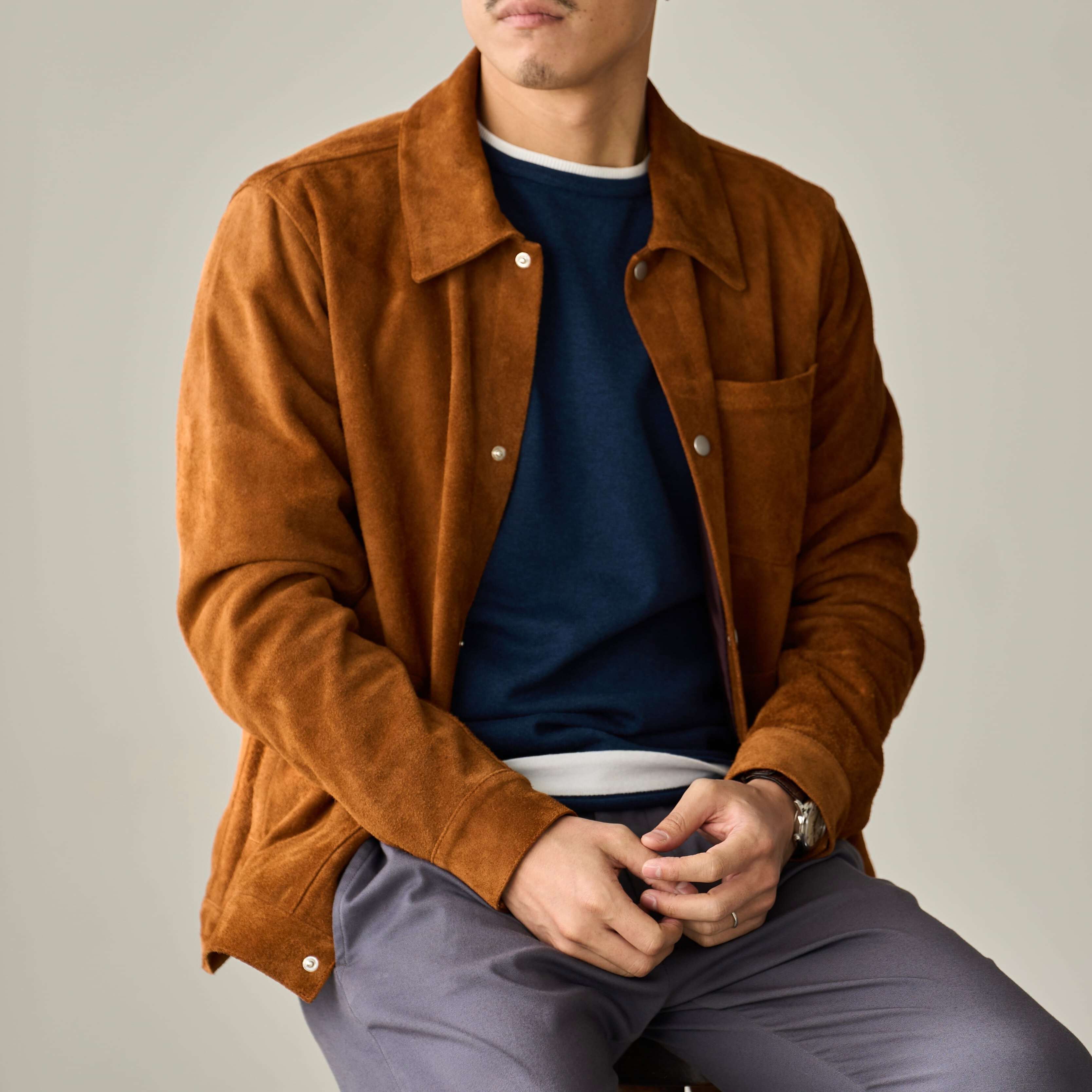 30代以上のための「上質"スウェード"ジャケット」