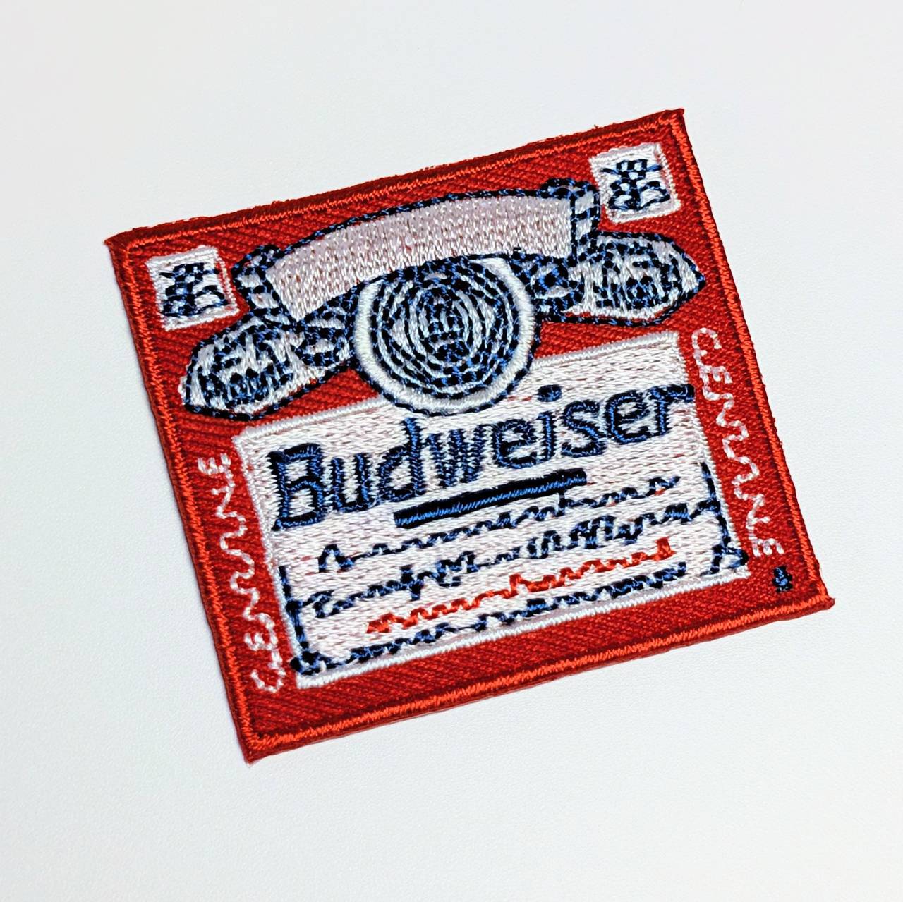 送料無料! ★刺繍アイロンワッペン★【Budweiser(バドワイザー)】 〚アメリカン雑貨 アメトイ〛
