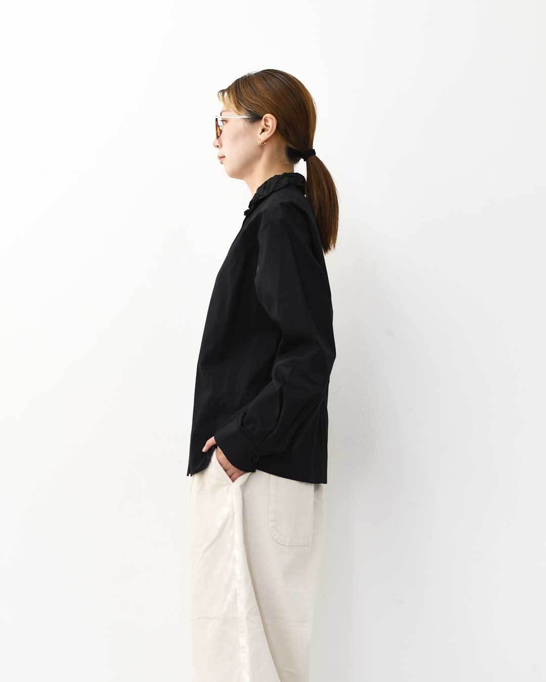 mizuiro ind [ミズイロ インド] washer collar shirt [4-230057