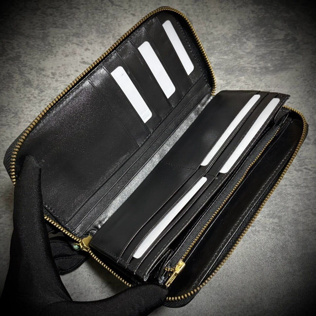 スタースティングレイ 長財布 エイ革 一枚革 ガルーシャ 梅花皮