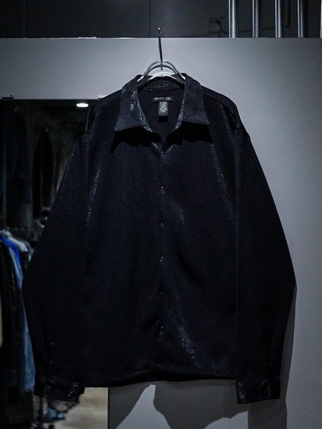 【add(C)vintage】"KENNETH COLE" Birds Eye Pattern Loose L/S Shirt