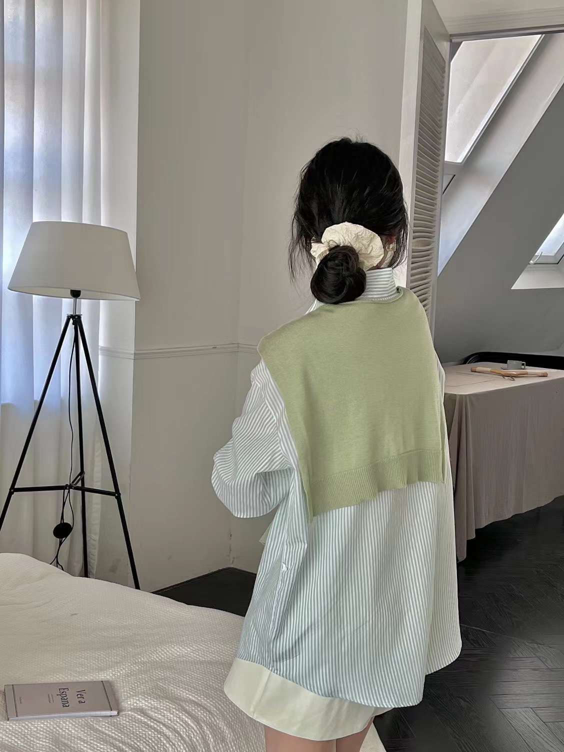 ストライプシャツ  AJ2085-2309