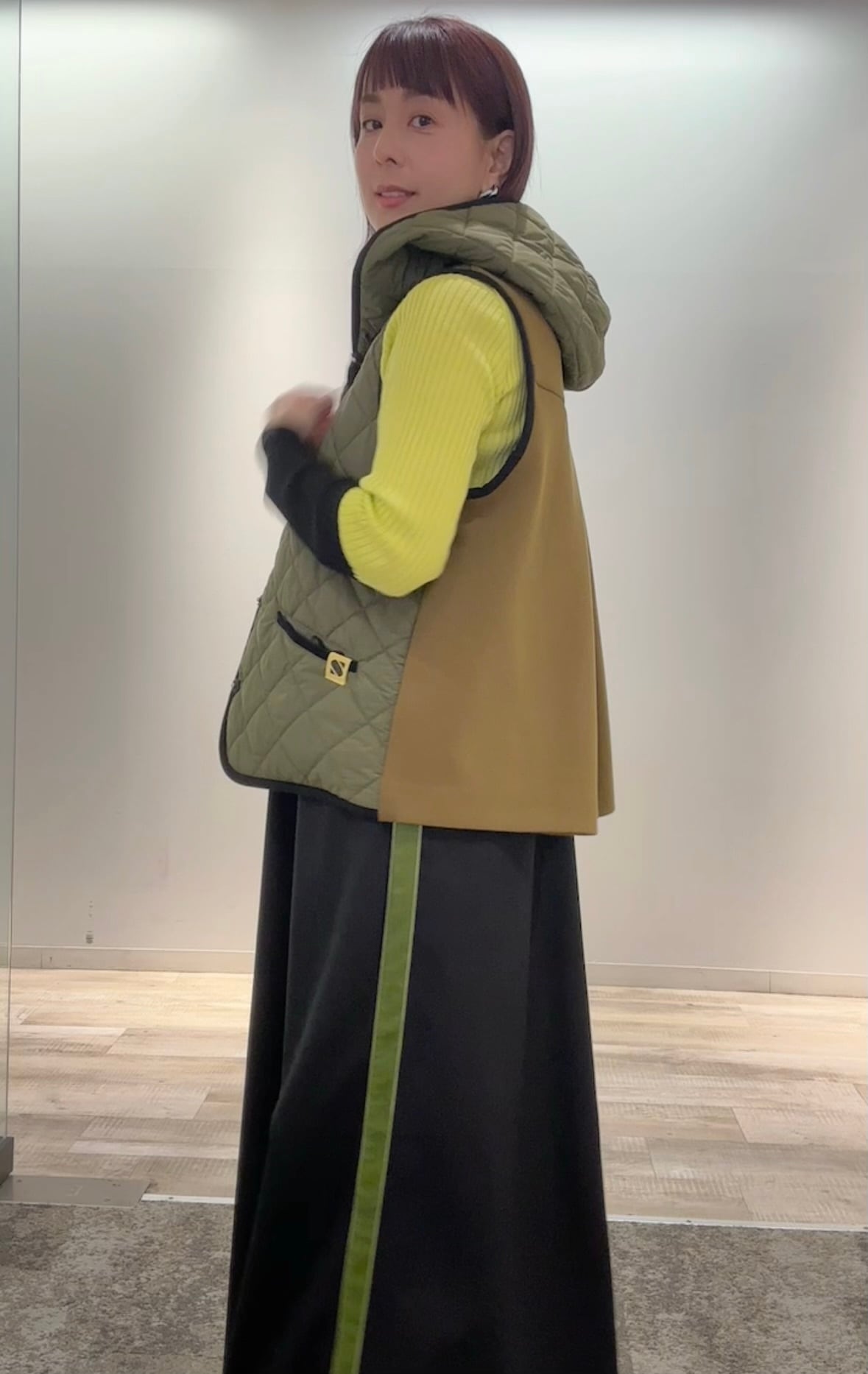 フロントキルティング切替ベスト/NO.1258013 ※残りわずか