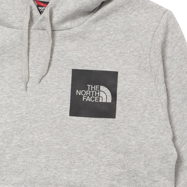 ザ ノースフェイス THE NORTH FACE NF0A5ICX DYX M ファイン フーディ プルオーバー パーカー 裏起毛 ボックスロゴ ハーフドーム Mサイズ ライトグレー メンズ レディース ユニセックス 長袖 スウェット トップス トレーナー M FINE HOODIE - EU