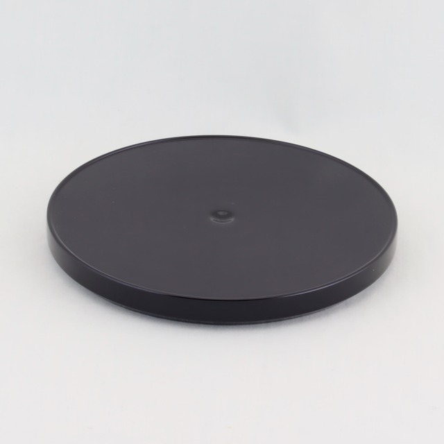 1526  輪島塗　ソーサー／丸形／黒・朱塗／無地／二枚組