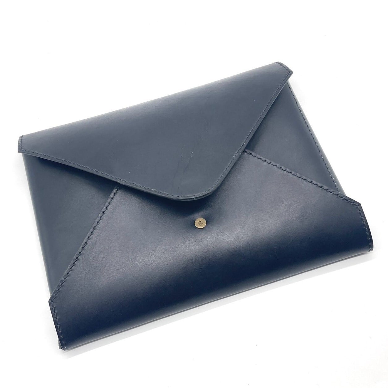 青色 ノートPCケース ボタン留め式 青色 ノートPCケース ボタン留め式