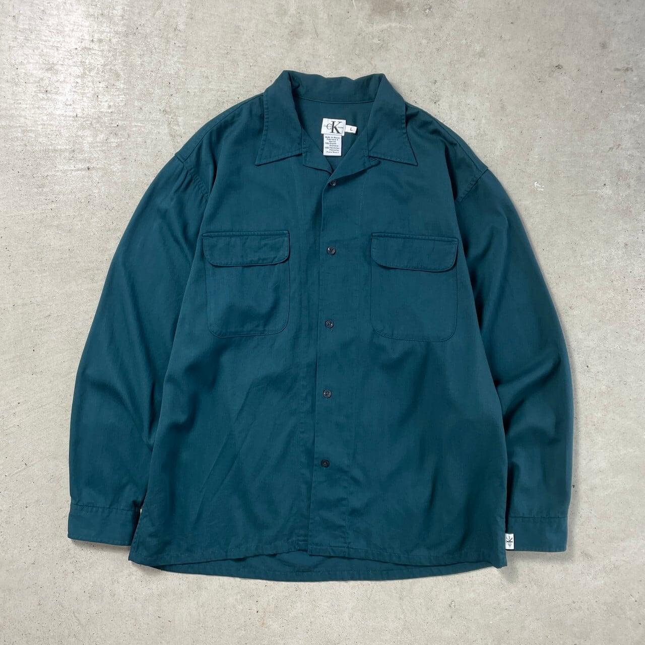 vintage 60s オープンカラーレーヨンシャツターコイズ vintage 60s オープンカラーレーヨンシャツターコイズ