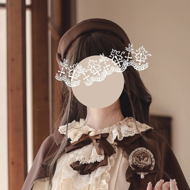 クラロリ 秋色 英国風 ベレー帽 お嬢様風 控えめ 胡桃木