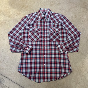 1970s LEVI'S BIG E WESTERN CHECK SHIRT