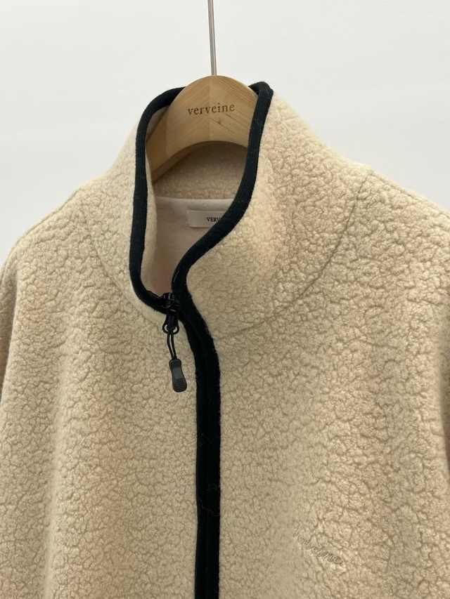 (予約) verveine / Fine-wool tumble zip-up 3color