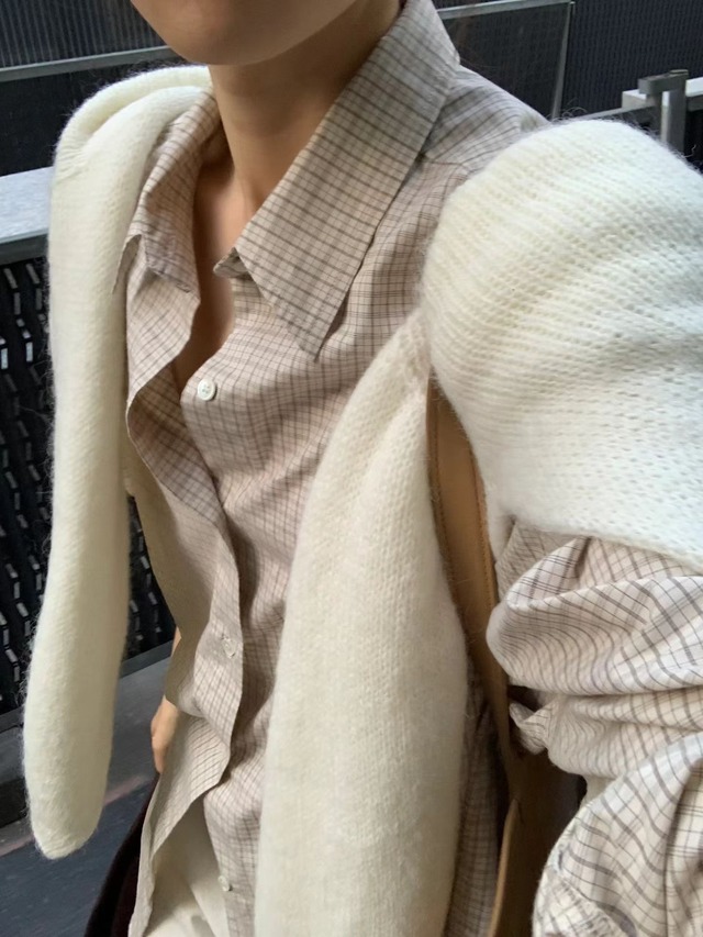 (OUNCE) robin check shirt