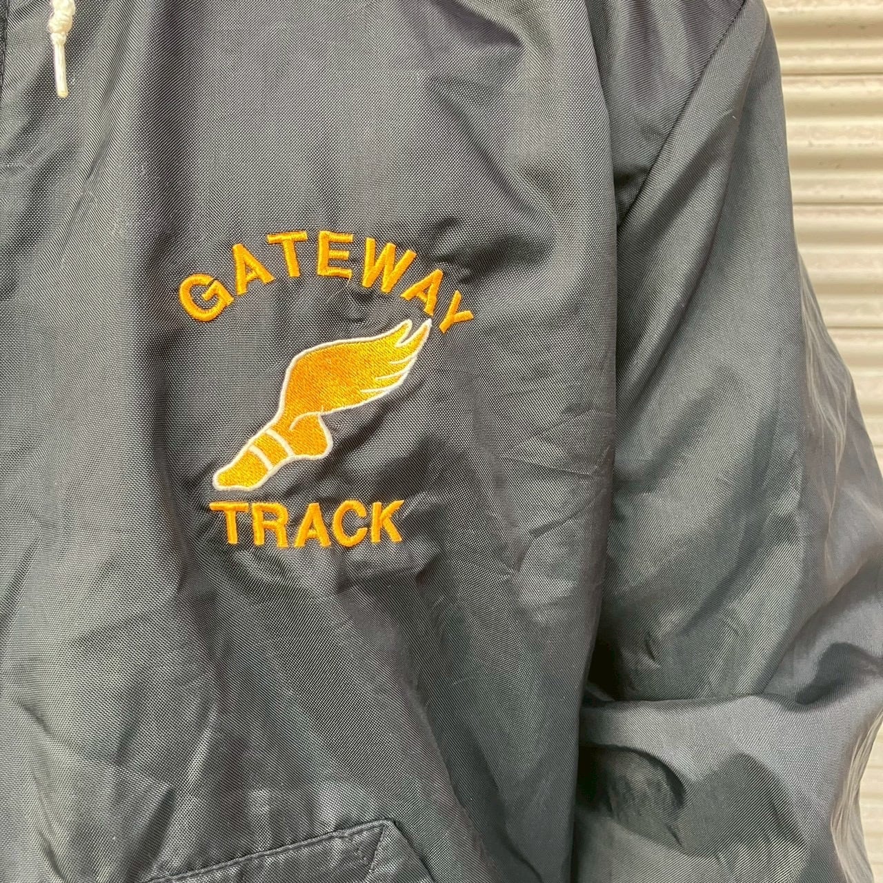 90s Holloway スタジャン ハーフジップ ヴィンテージ L スタジャン