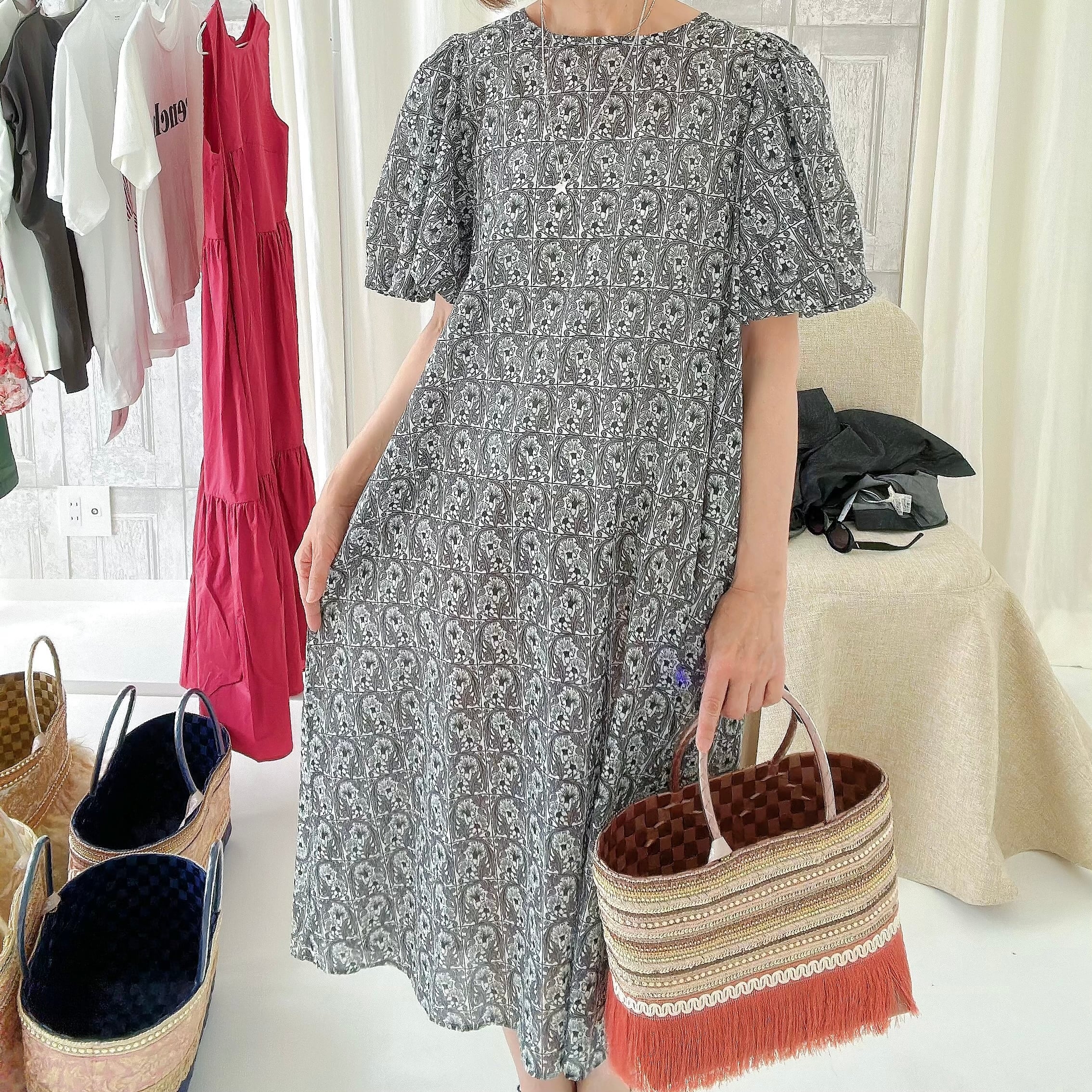 リバティプリントワンピース