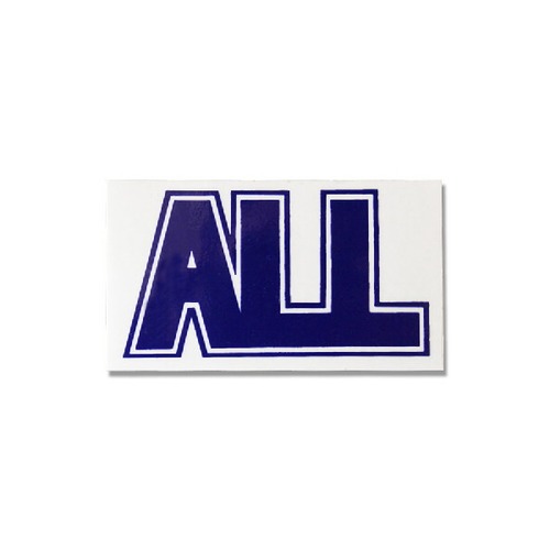 All（オール） - Logo Blue  ステッカー