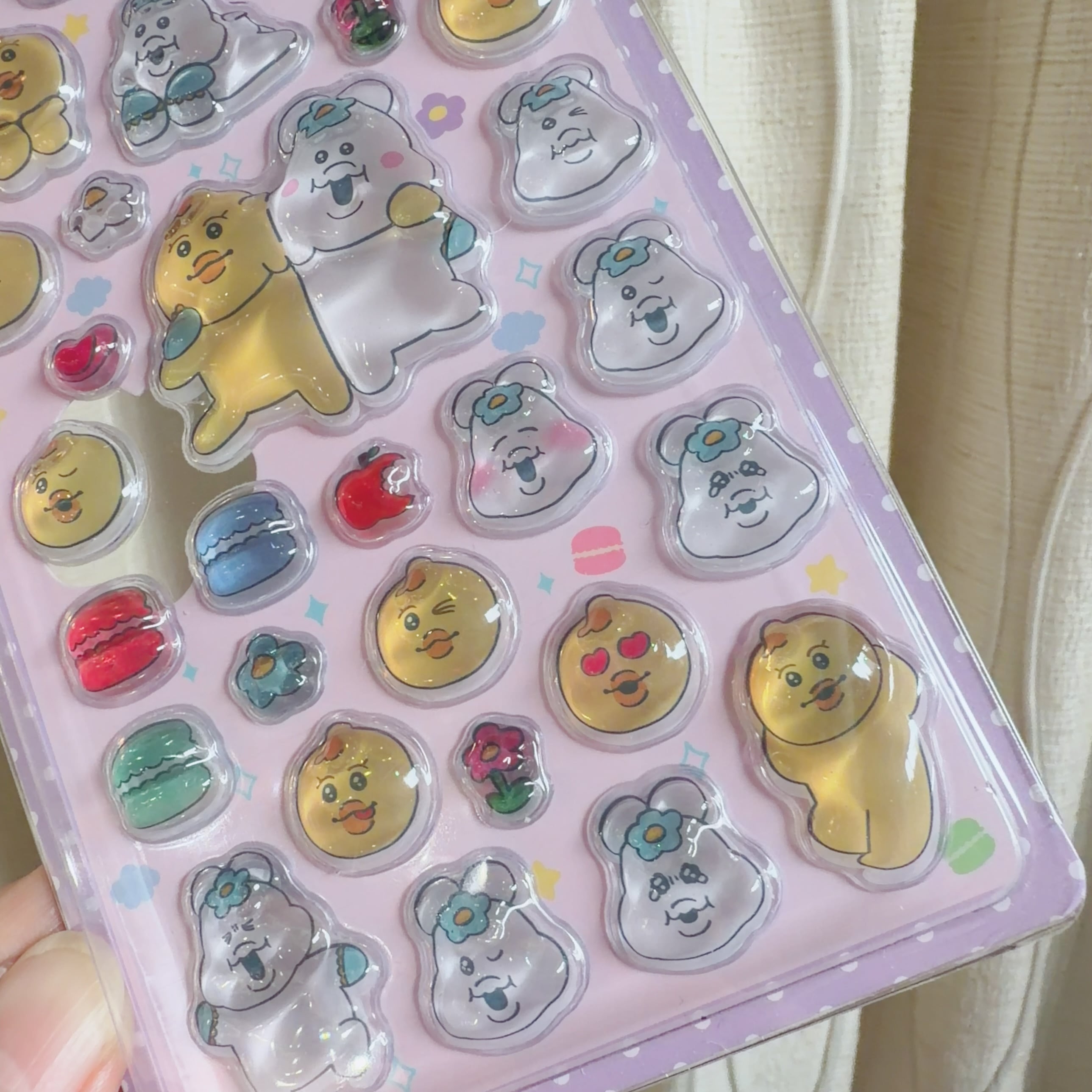 んぽちゃむ3Ｄシール