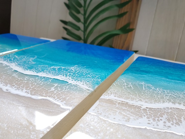 59.オーシャンレジンアート 3連 2wave