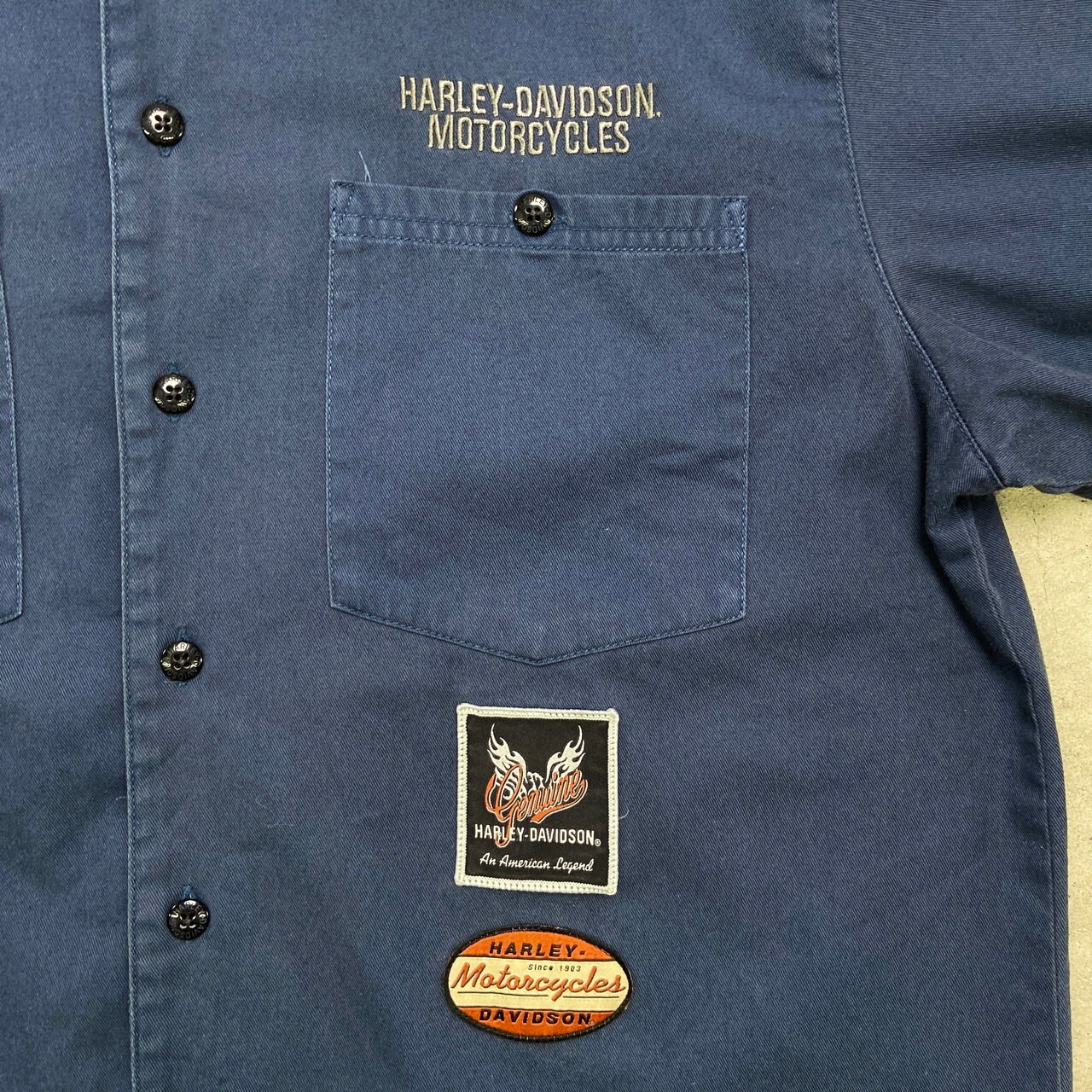 Harley-Davidson ハーレーダビッドソン 半袖シャツ ワークシャツ 