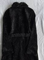 "Vintage" Velour Fur Long Coat