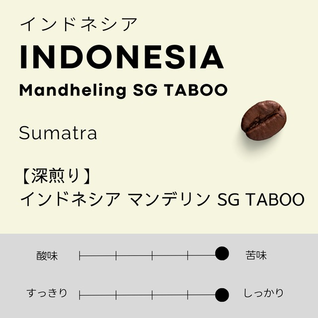 インドネシア　マンデリン SG TABOO　100g