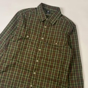 mont-bell モンベル チェック 長袖 ドライシャツ S/グリーン系 メンズ アウトドア #1114276