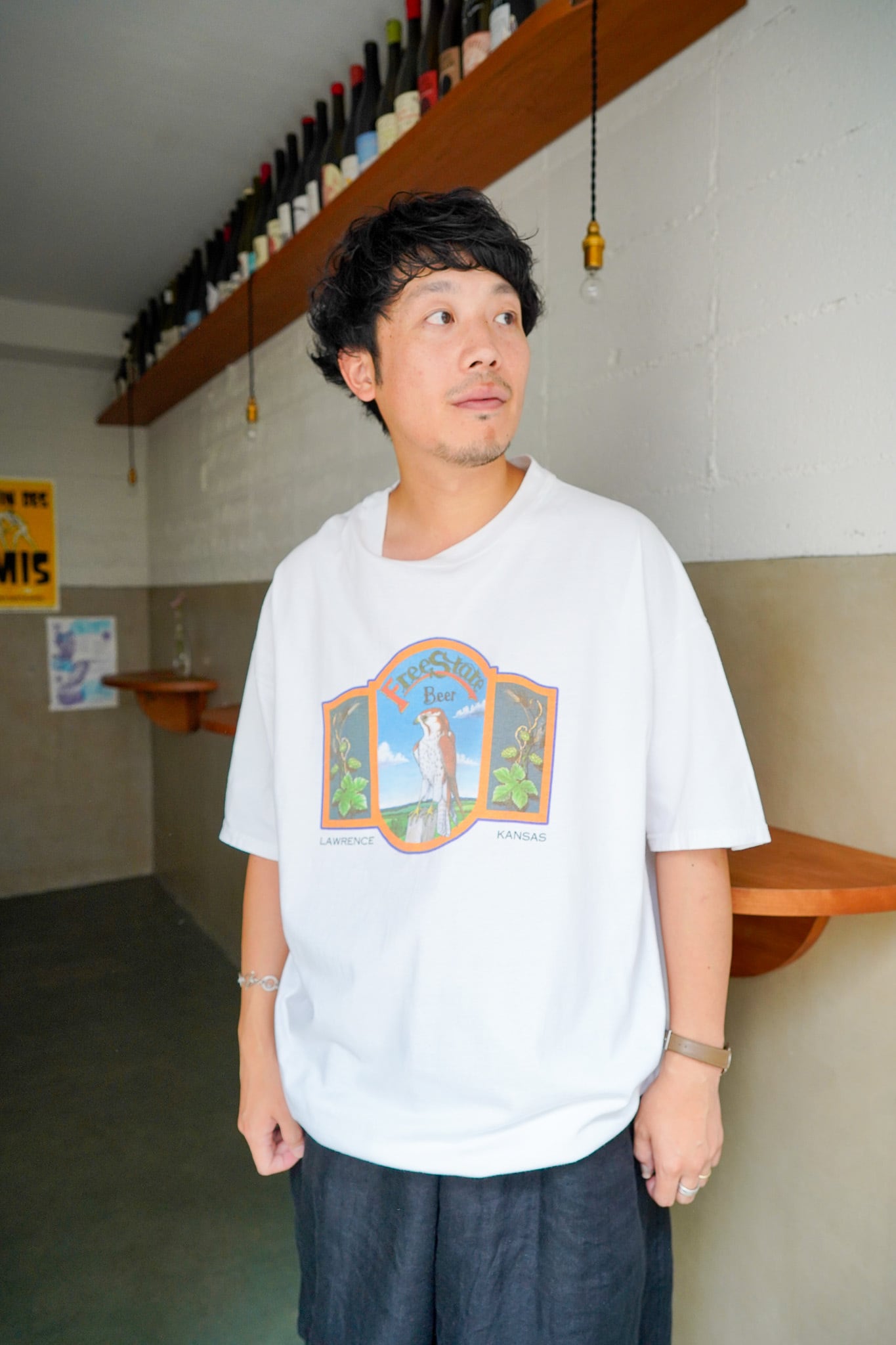 【1990s】"Hanes Beefy-T" Free State Brewing Company T-shirts / 6-225