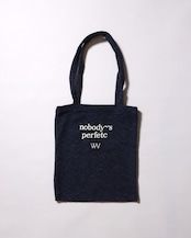 WV Original / nobody’s perfetc Tote Bag - Blue Wave Wool