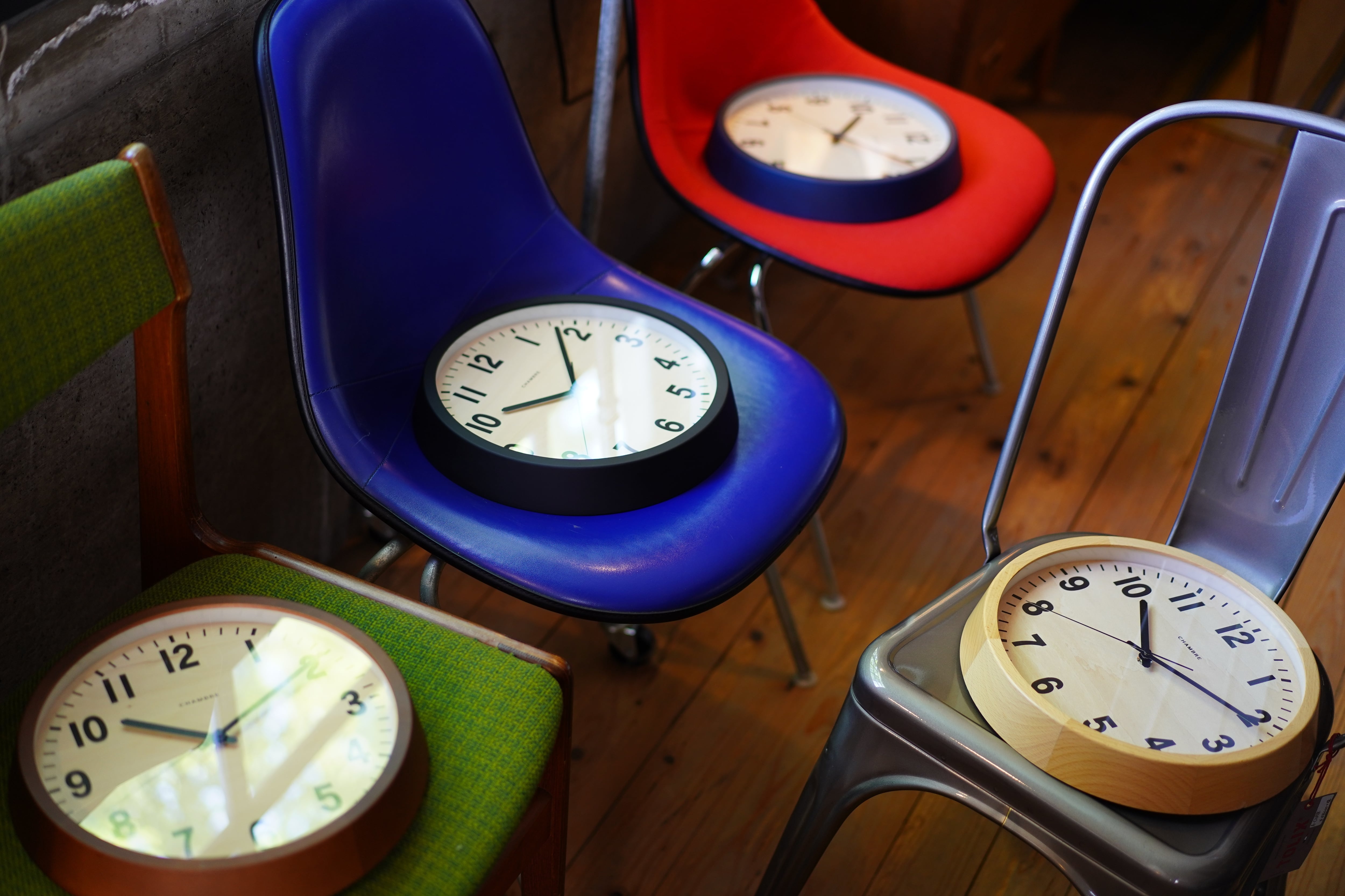 電波時計 PUBLIC CLOCK【NAVY】 | シャンブル【CHAMBRE】by 電波時計 PUBLIC CLOCK【NAVY】 | シャンブル【CHAMBRE】by