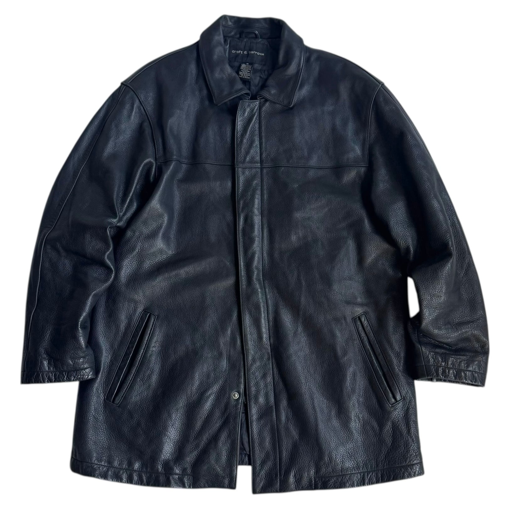 croft&barrow leather coat | ON THE HILL