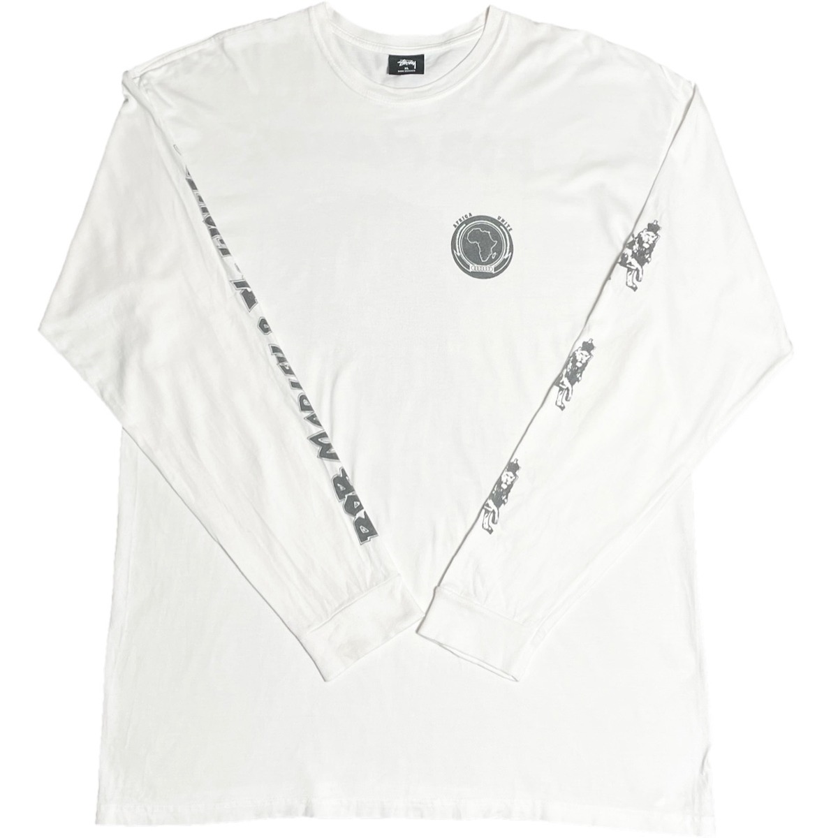 MADE IN MEXICO製 Stussy × Bob Marley コラボ長袖プリントTシャツ 
