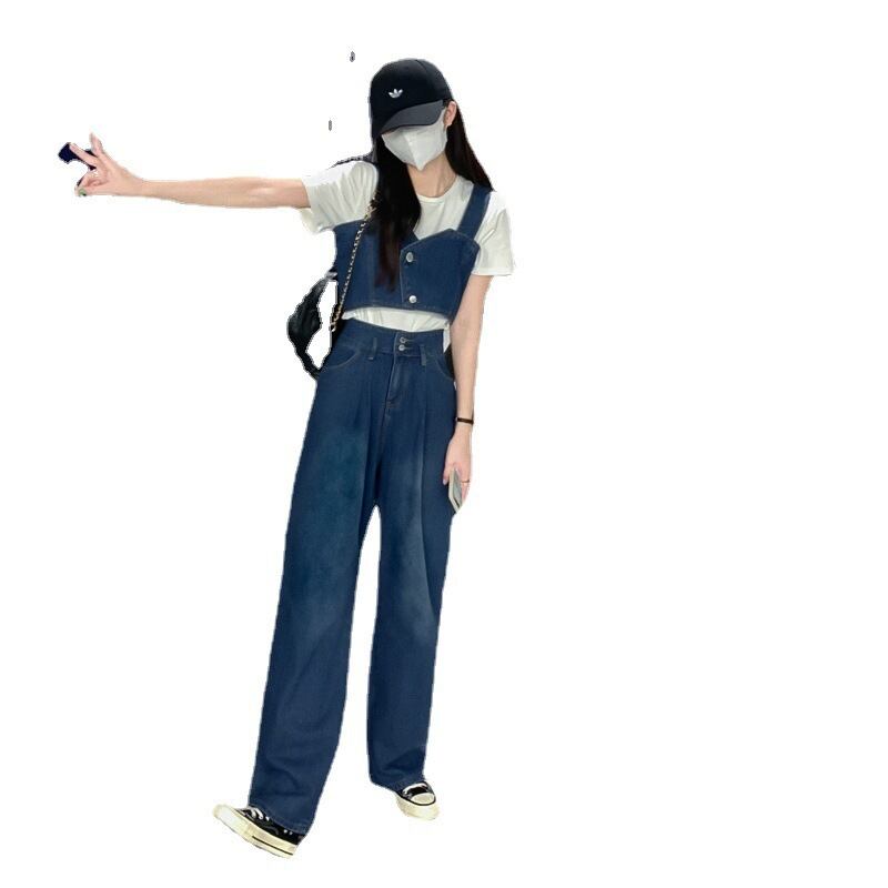 デニムビスチェ＆ワイドパンツセットアップ R3488 | Suri Suri masuri rurumu: デニム ビスチェ パンツ セットアップ