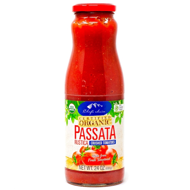 シェフズチョイス オーガニックパッサータトマトソース ルスティカ 680g 有機トマトピューレ Organic passata cooking sauce