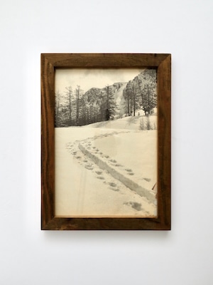 足場板ポスターフレーム A4(杉古材)|Scaffold Board Frame A4 – Reclaimed Cedar