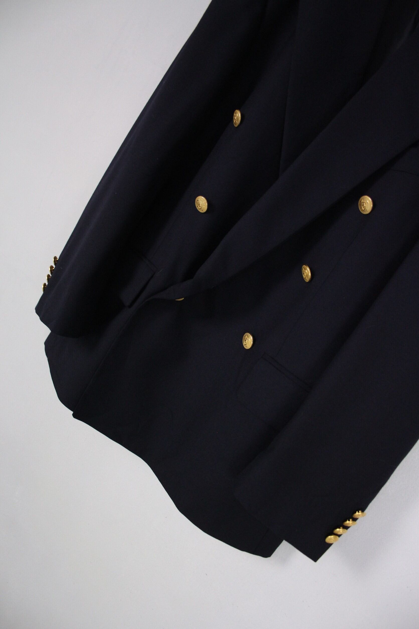 1980's vintage Polo University Club 金ボタン ダブルブレスト 紺ブレ