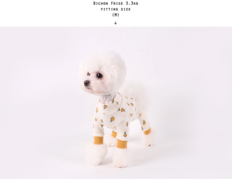 Lemon All-in-one S ~ XL 2color  /  犬服 秋冬 新作 可愛い 犬の服 ロンパース ドッグウェア 小型犬 中型犬 猫