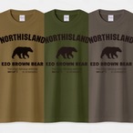 新色黒プリント！Hokkaido アニマルＴシャツ・ヒグマ　5XL 67cmまで！！