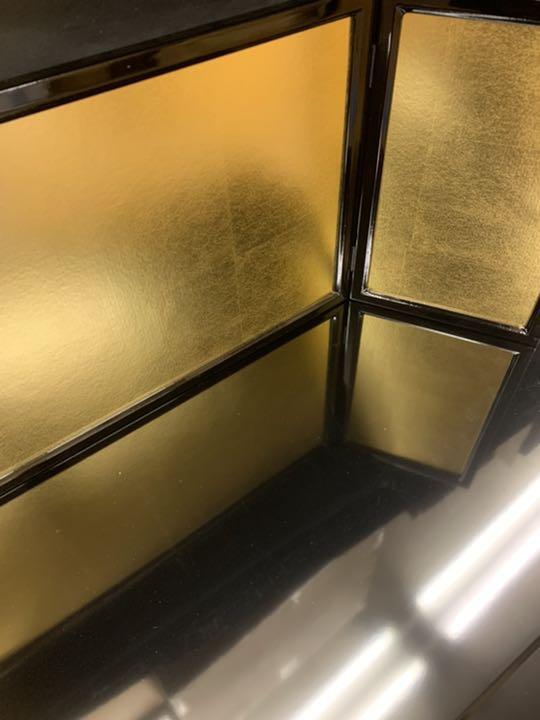 5段 焼箔 1340 雛人形飾り台屏風セット