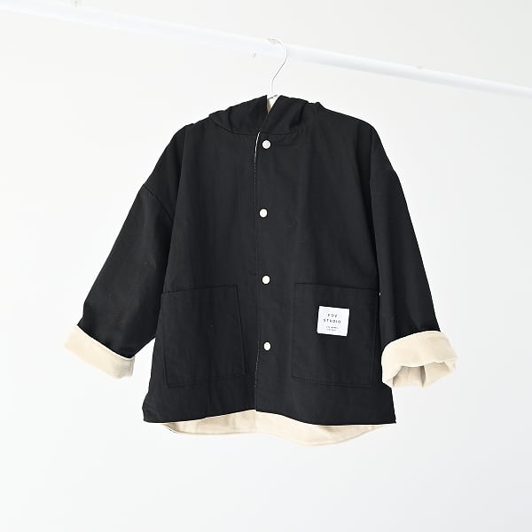 FOV(フォブ) / リバーシブルフードコート / ブラック / 90-160cm
