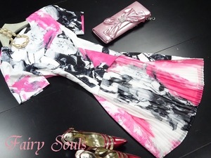 ★送料無料★7号(Ｓ)☆セクシ－デザインプリントワンピ－ス[OPN9783]