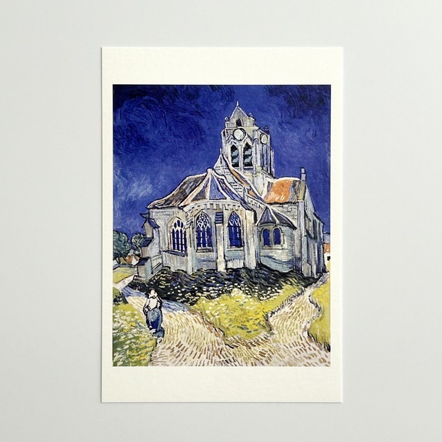 ゴッホ　アートポストカード　オーヴェルの教会