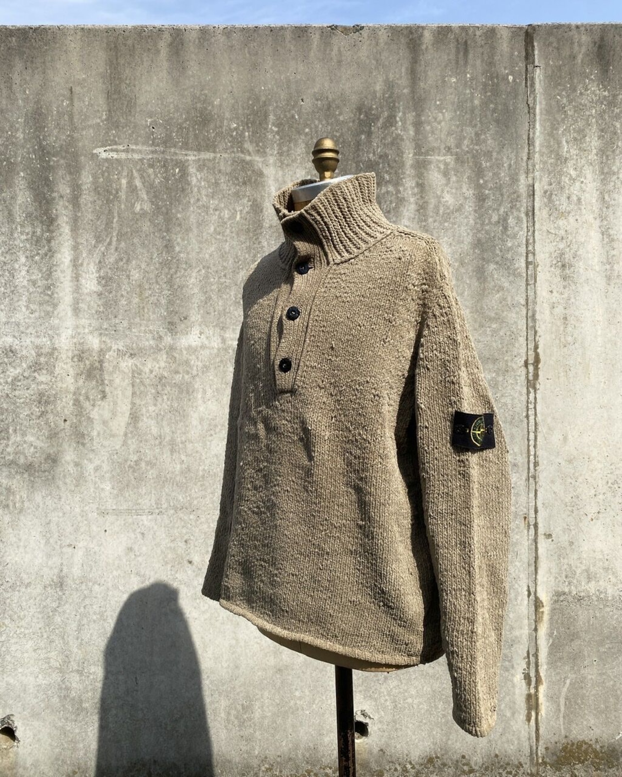 2000AW STONEISLAND chenille knit jumper