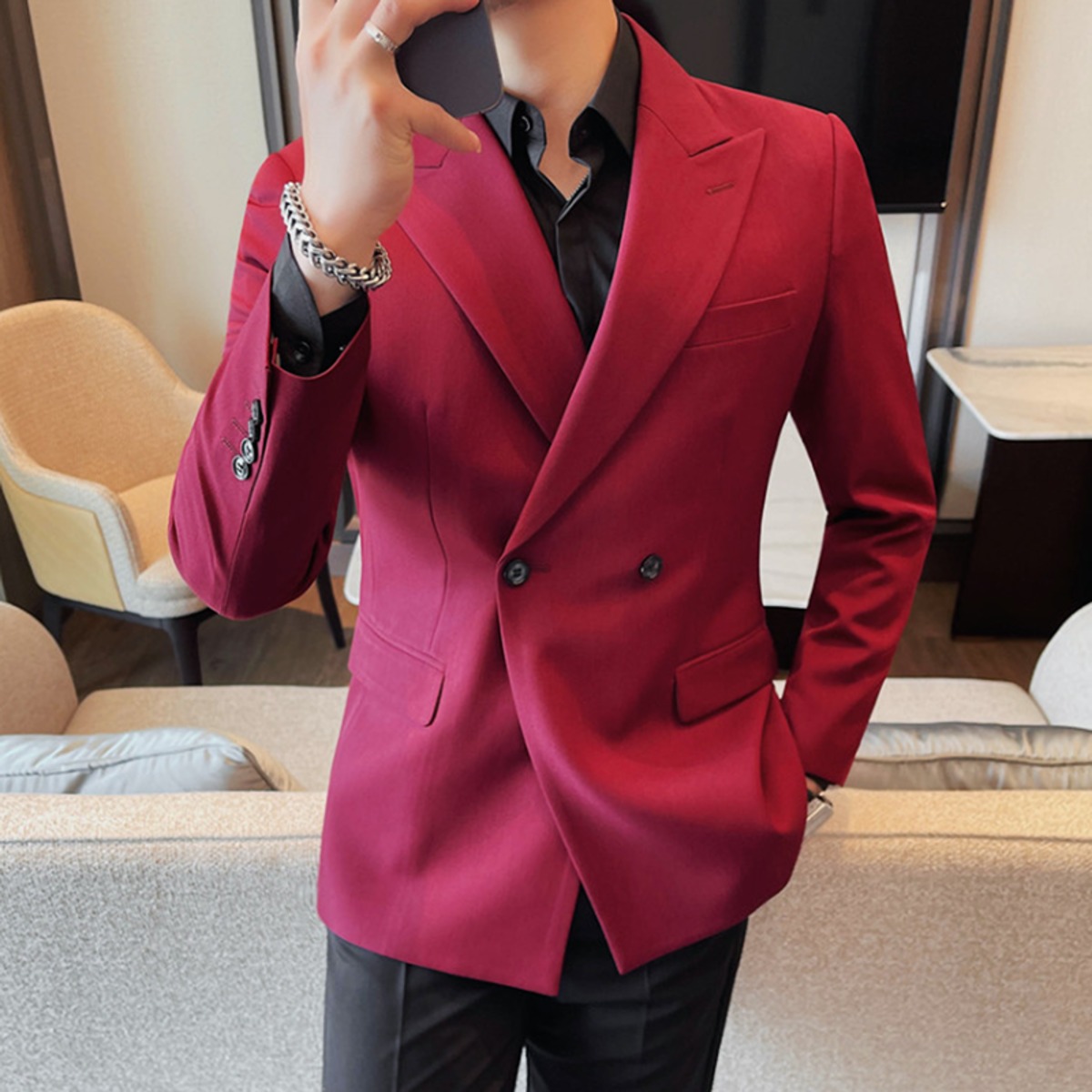 クラシックモード ダブルブレストジャケット 3カラー LB1503 | LIBERD