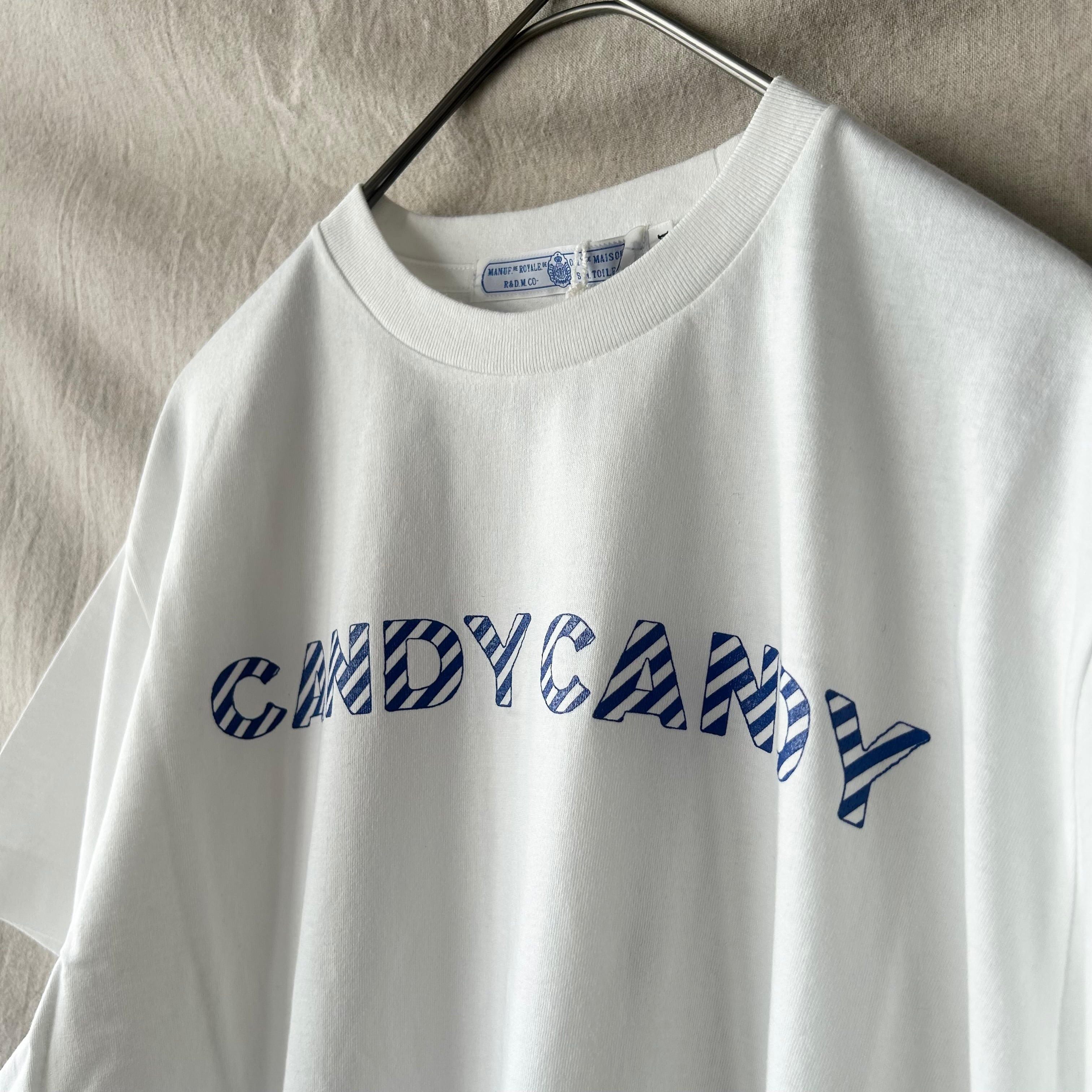 R&D.M.Co- オールドマンズテーラー CANDY CANDY T SHIRT STRIPE Blue