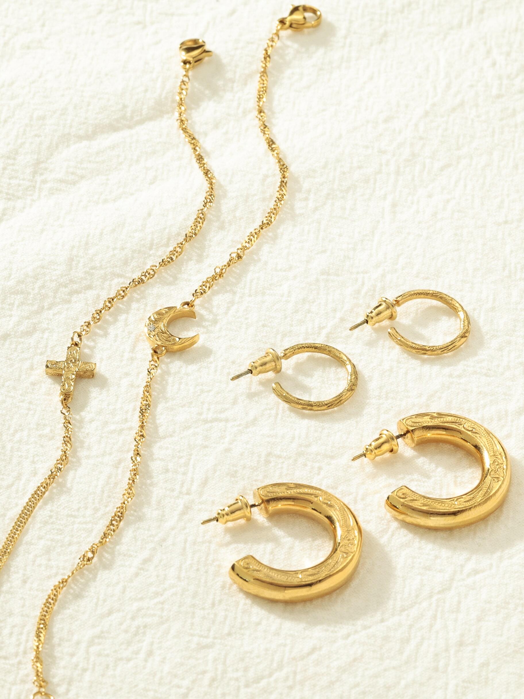 316L hawaiian hoop pierce（ 1㎜ 片耳用 ）#p01 | rani