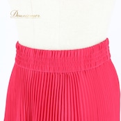 社交ダンス 衣装 スタンダード スカート レッスンウェア レディース atelier eiko アトリエエイコ プリーツ レッド系 練習着 派手 ポリエステル ウエストゴム 伸縮性 有り 総丈 約85cm ウエスト 約32cm マゼンタレッド 女性用 ダンス衣装 フレアスカート 丸襟 スカート丈 サルサ バレエ スタイリッシュ エレガント パーティーイベント