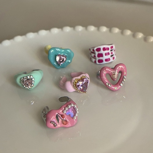 JIAYE韓国ニッチなエナメルリング 6s