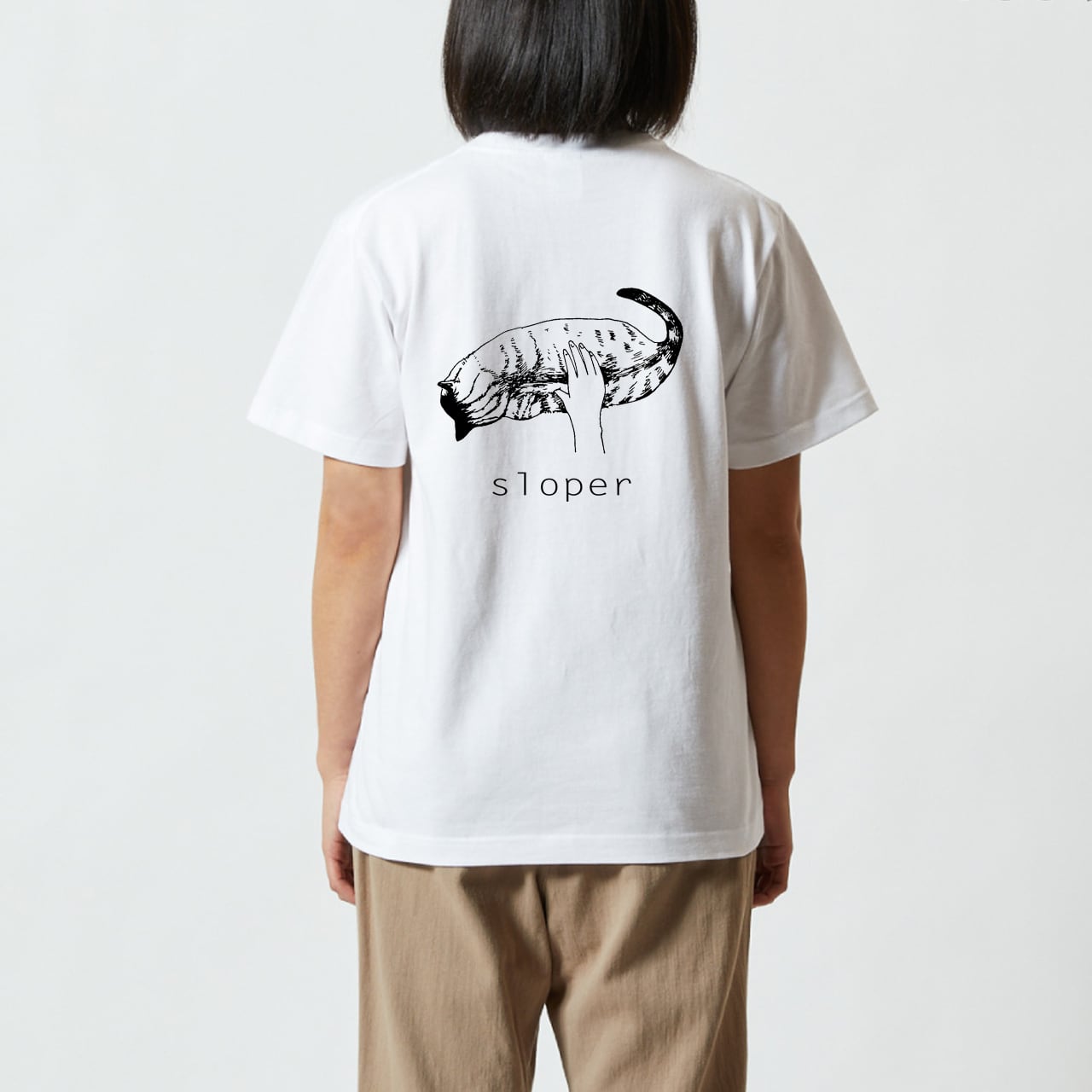 sloperTシャツ(climbing neko hold) | +mofu