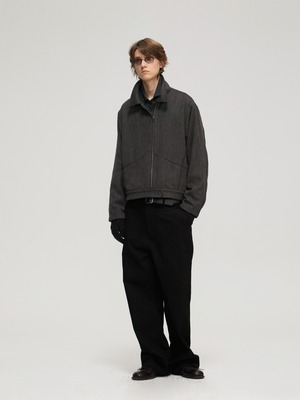 DECESOLO 26AW スタンドカラーショートブルゾン