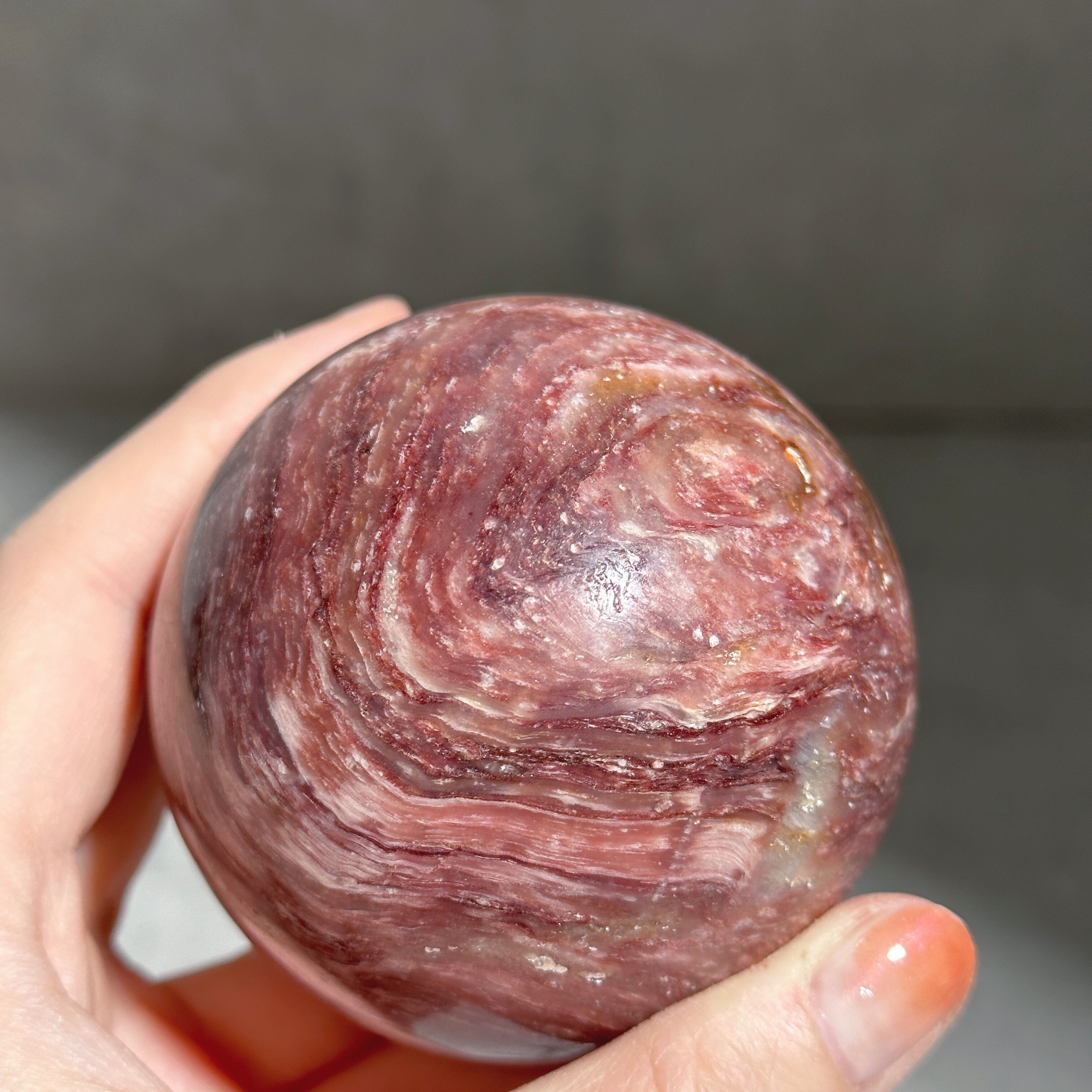 ピンクレピドライト スフィア01◇Pink Lepidolite◇天然石・鉱物