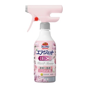 【数量限り】バスマジックリン エアジェット除菌EX お風呂 洗剤 浴そうザラつき・床ヌメリこすらず30秒でキュッ! フラワーシャワーの香り 本体390ml